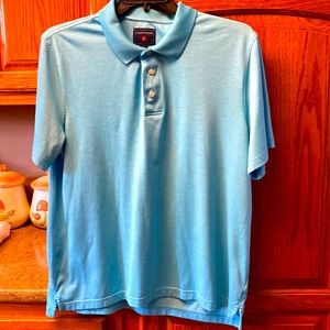 Saddlebred light teal polo looks new!